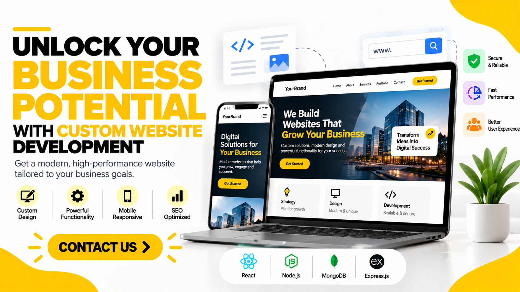 Unlock Your Business Potential with Custom Website Development